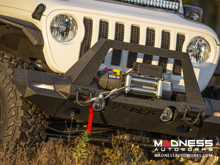 Jeep Wrangler JL Trailchaser Bumper Corners - Front - Textured Black Powdercoat - Carbon Steel